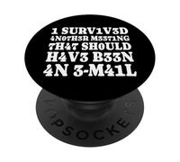 Sobreviví A Otra Reunión Divertido Meme De Trabajo Versión PopSockets PopGrip Adhesivo