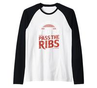 Sobreviví a otro año de reuniones Pass the Ribs Labor Day Camiseta Manga Raglan