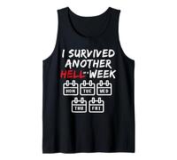 Sobreviví a Otro Infierno de una Semana - Fin de Semana sarcástico Divertido Camiseta sin Mangas