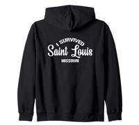 Sobreviví a Saint Louis mudándome de Missouri Sudadera con Capucha