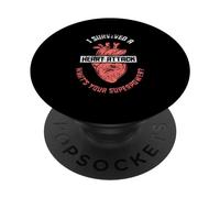 Sobreviví a un Ataque cardíaco ¿Cuál es tu Superpotencia cardíaca PopSockets PopGrip Adhesivo