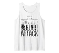 Sobreviví a un Ataque cardíaco Infarto Survivor Heart Survivor Camiseta sin Mangas