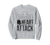 Sobreviví a un Ataque cardíaco Infarto Survivor Heart Survivor Sudadera