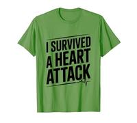 Sobreviví a un Latido del corazón de un Guerrero de Ataque Camiseta, Hombre, Hierba, L