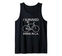 Sobreviví al Ciclismo en Los Ángeles Ciclismo Ciclista Humor Camiseta sin Mangas