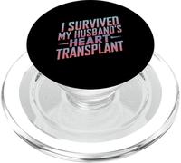 Sobreviví al Cuidador del cónyuge con trasplante de corazón de mi Esposo PopSockets PopGrip para MagSafe