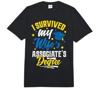 Sobreviví al Grado de asociado de mi Esposa Comfort Colors Adult Heavyweight T-Shirt