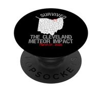 Sobreviví al Impacto del meteorito de Cleveland el 17 de PopSockets PopGrip Adhesivo