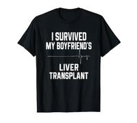 Sobreviví al trasplante de hígado de mi Novio Camiseta gráfica económica