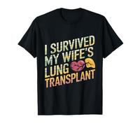 Sobreviví al trasplante de pulmón de mi Esposa Orgulloso Esposo Apoyo Camiseta