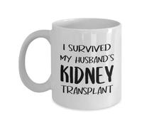Sobreviví Al Trasplante De Riñón De Mi Esposo Taza De Café Duradero Tazas De Cerámica Con Asa Tazas De Desayuno Para Oficina Hogar Escuela 330Ml