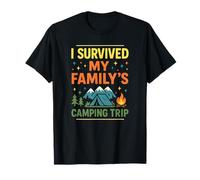 Sobreviví al Viaje de Campamento de mi Familia Vacaciones Divertidas Camiseta