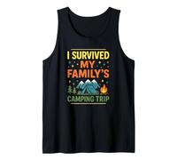 Sobreviví al Viaje de Campamento de mi Familia Vacaciones Divertidas Camiseta sin Mangas