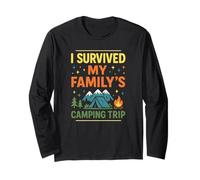 Sobreviví al Viaje de Campamento de mi Familia Vacaciones Divertidas Manga Larga