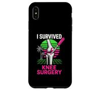 Sobreviví Cirugía de Rodilla Divertido Hombres Paciente Recuperación Carcasa para iPhone XS MAX