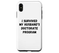 Sobreviví el Programa de doctorado de mi Esposo Divertido Marido Graduado Carcasa para iPhone XS MAX