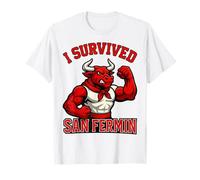 Sobreviví San Fermín Encierros Fiesta Pamplona Camiseta