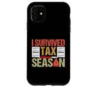 Sobreviví Tax Season Sobreviviente Día de Impuestos Retro Vintage Carcasa para iPhone 11