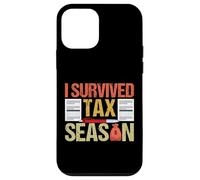 Sobreviví Tax Season Sobreviviente Día de Impuestos Retro Vintage Carcasa para iPhone 12 Mini