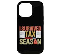 Sobreviví Tax Season Sobreviviente Día de Impuestos Retro Vintage Carcasa para iPhone 13 Pro