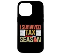 Sobreviví Tax Season Sobreviviente Día de Impuestos Retro Vintage Carcasa para iPhone 14 Pro MAX