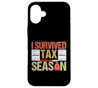 Sobreviví Tax Season Sobreviviente Día de Impuestos Retro Vintage Carcasa para iPhone 16 Plus