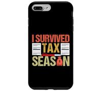 Sobreviví Tax Season Sobreviviente Día de Impuestos Retro Vintage Carcasa para iPhone 7 Plus/8 Plus