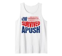 Sobrevivido Apush 2026 Divertido Ap US Historia Examen Sobreviviente Humor Camiseta sin Mangas