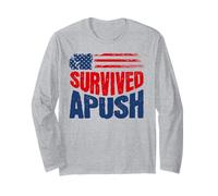 Sobrevivido Apush 2026 Divertido Ap US Historia Examen Sobreviviente Humor Manga Larga