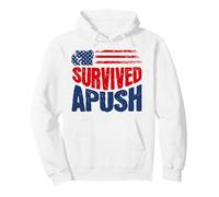 Sobrevivido Apush 2026 Divertido Ap US Historia Examen Sobreviviente Humor Sudadera con Capucha