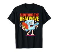 Sobreviviendo a la Ola de Calor Caliente Verano Calor Humor Divertido Camiseta