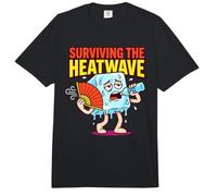Sobreviviendo a la Ola de Calor Caliente Verano Calor Humor Divertido Comfort Colors Adult Heavyweight T-Shirt