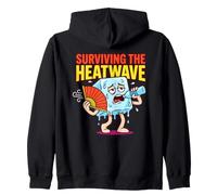 Sobreviviendo a la Ola de Calor Caliente Verano Calor Humor Divertido Sudadera con Capucha