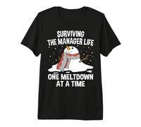 Sobreviviendo a la Vida del Gerente Una fusión a la Vez Divertido Camiseta Premium