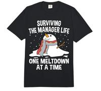 Sobreviviendo a la Vida del Gerente Una fusión a la Vez Divertido Comfort Colors Adult Heavyweight T-Shirt