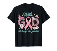 Sobreviviente Cristiano de Conciencia sobre el cáncer de Mama Dios Religioso Camiseta