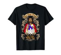 Sobreviviente de cáncer de colon Christian Black Jesus Do Not Fear Camiseta