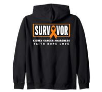 Sobreviviente de Cáncer de Riñón - Conciencia sobre el Cáncer de Riñón Sudadera con Capucha