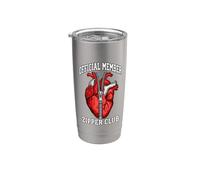 Sobreviviente de cirugía a corazón abierto del Zipper Club Vaso térmico de acero inoxidable de doble pared