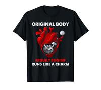 Sobreviviente de cirugía a corazón Abierto Motor reconstruido Humor cardíaco Camiseta