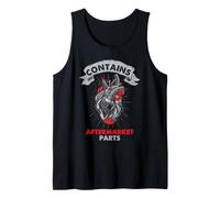 Sobreviviente de cirugía cardíaca Contiene Piezas de Repuesto Humor Camiseta sin Mangas