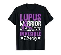 Sobreviviente de concienciación sobre el lupus apoyo púrpura SLE Lupus Warrior Camiseta