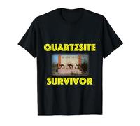 Sobreviviente de cuarzita Camiseta gráfica económica, Hombre, Negro, XL