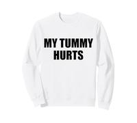 Sobreviviente de Dolor de Abdomen Mi estómago Duele Divertido Meme Ondulado Sudadera