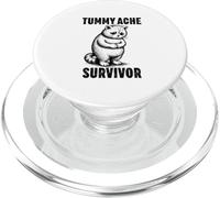 Sobreviviente de Dolor de Barriga Divertido Gato Dolor de estómago Me Duele la Barriga PopSockets PopGrip para MagSafe