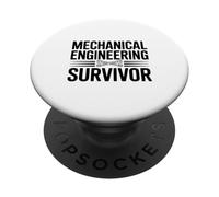 Sobreviviente de ingeniería mecánica Divertido para Ingenieros PopSockets PopGrip Adhesivo