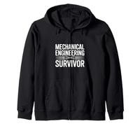 Sobreviviente de ingeniería mecánica Divertido para Ingenieros Sudadera con Capucha
