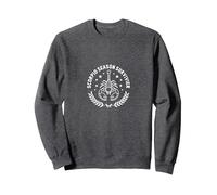 Sobreviviente de la Temporada de Escorpio: Insignia del Emblema del Zodiaco Sudadera, Unisex para Adultos, Jaspeado Oscuro, M