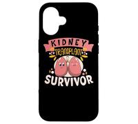 Sobreviviente de trasplante de riñón Enfermedad renal Cálculo renal Carcasa para iPhone 16