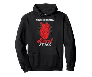 Sobreviviente de un Ataque cardíaco es más Fuerte Que un Ataque cardíaco Sudadera con Capucha